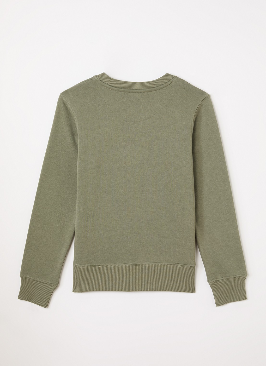 Levi's Sweater met logo - voorkant 3 olijfgroen