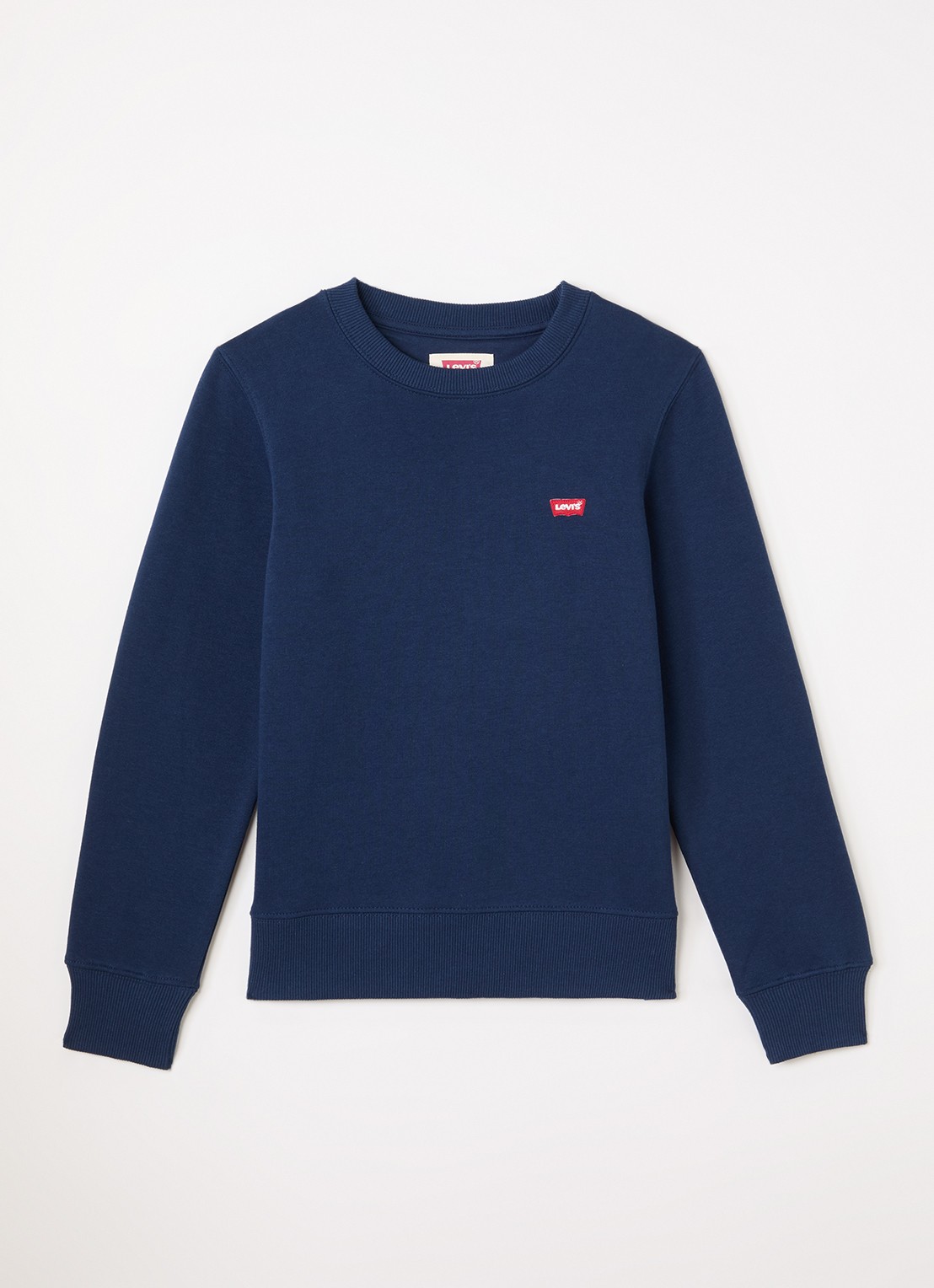 Levi's Sweater met logo - voorkant 2 donkerblauw