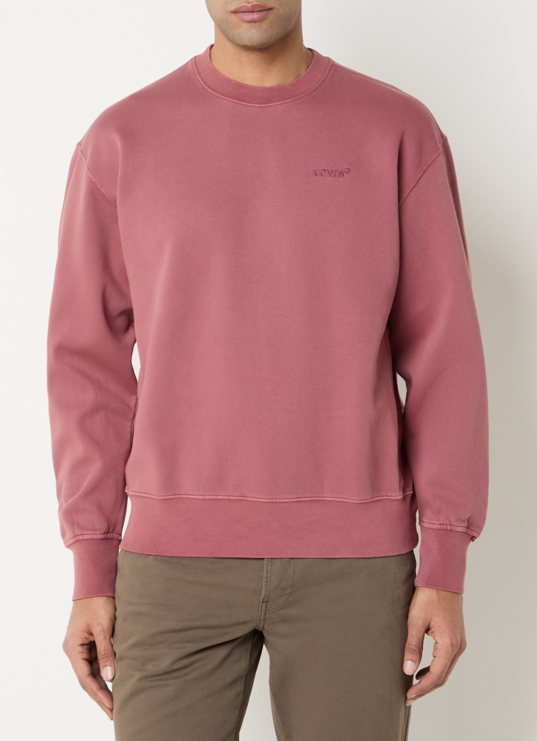 Levi's Sweater met logo - detail 4 steenrood
