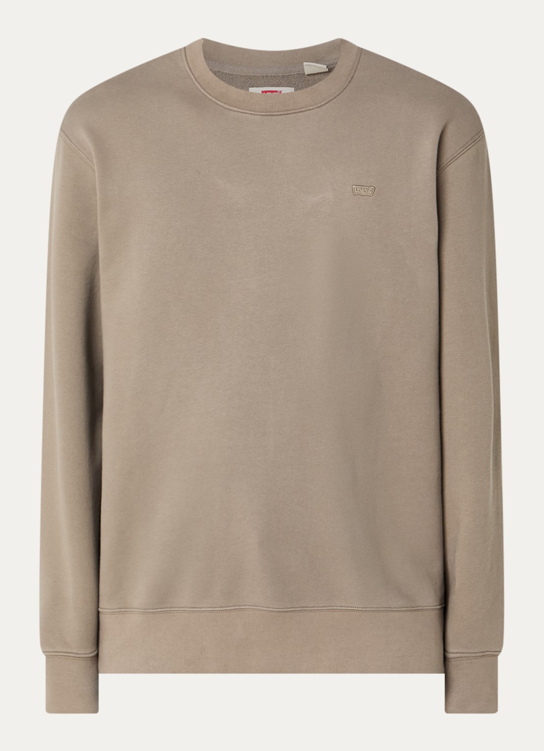 Levi's Sweater met logo - voorkant 2 zand