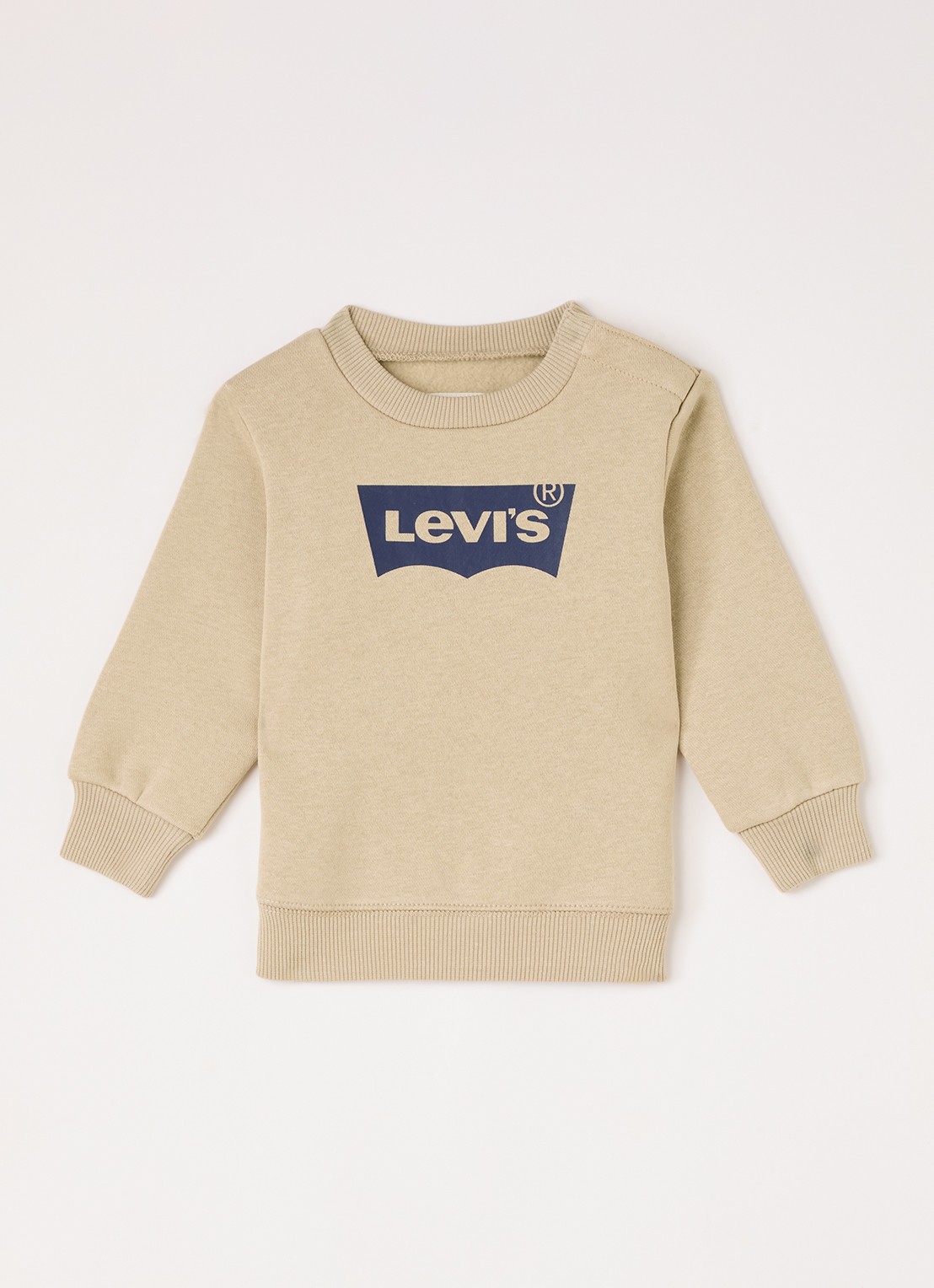 Levi's Sweater met logo - voorkant beige