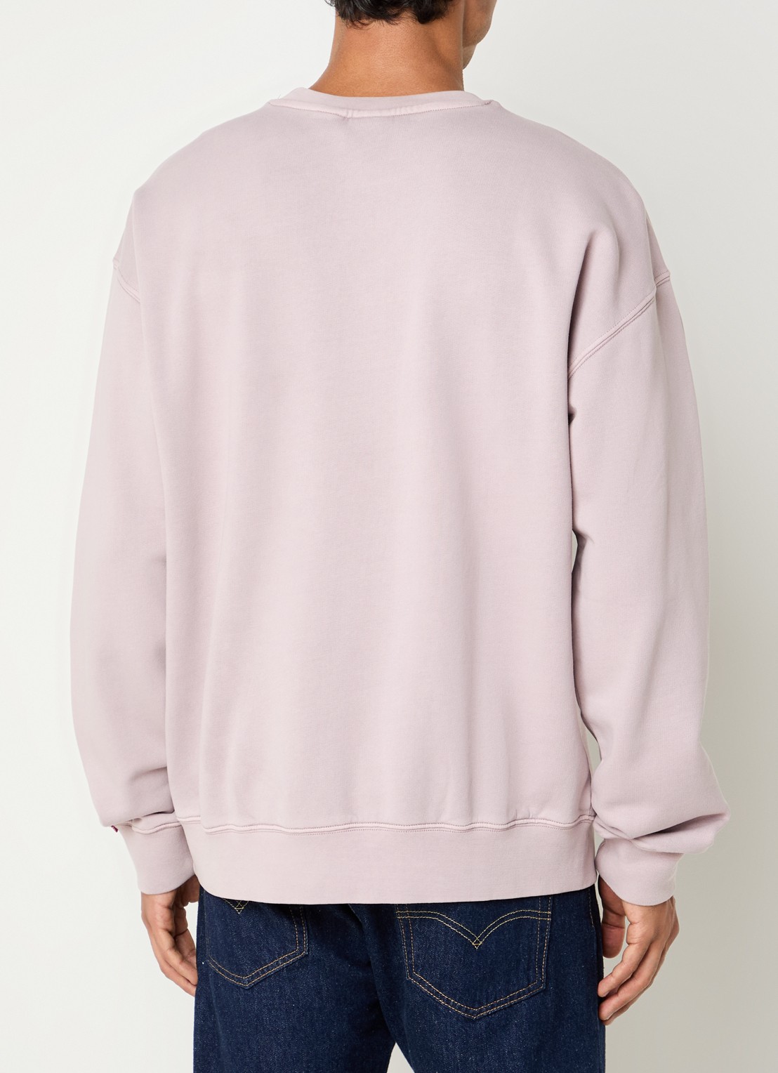 Levi's Sweater met logoborduring - achterkant 4 lichtroze