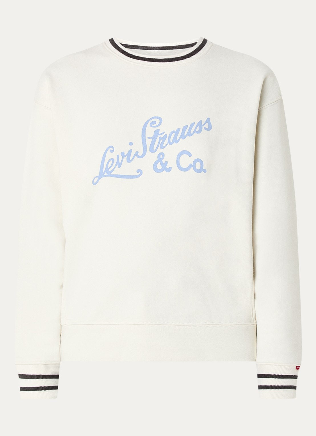 Levi's Sweater met logoprint - voorkant 2 beige