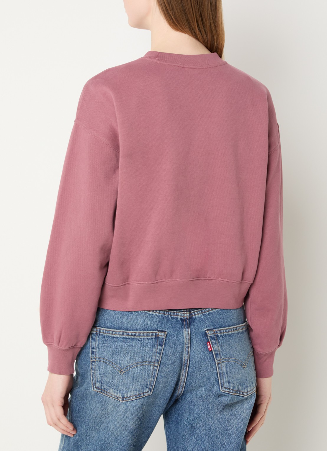 Levi's Sweater met ronde hals - achterkant steenrood