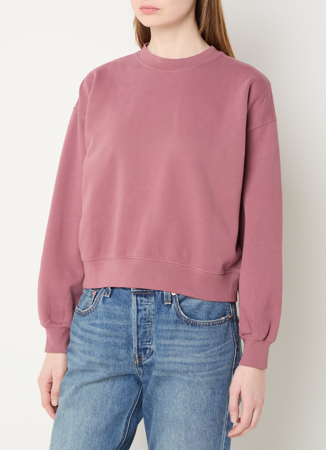 Levi's Sweater met ronde hals - detail 2 steenrood