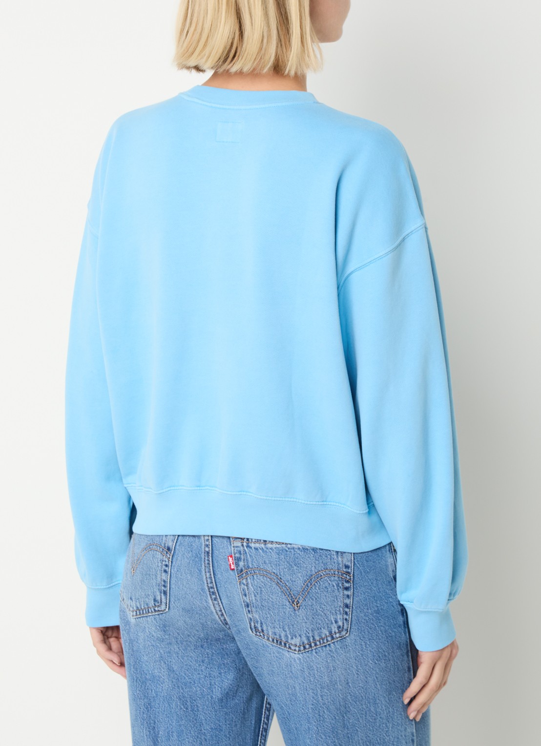Levi's Sweater met ronde hals - achterkant 4 lichtblauw