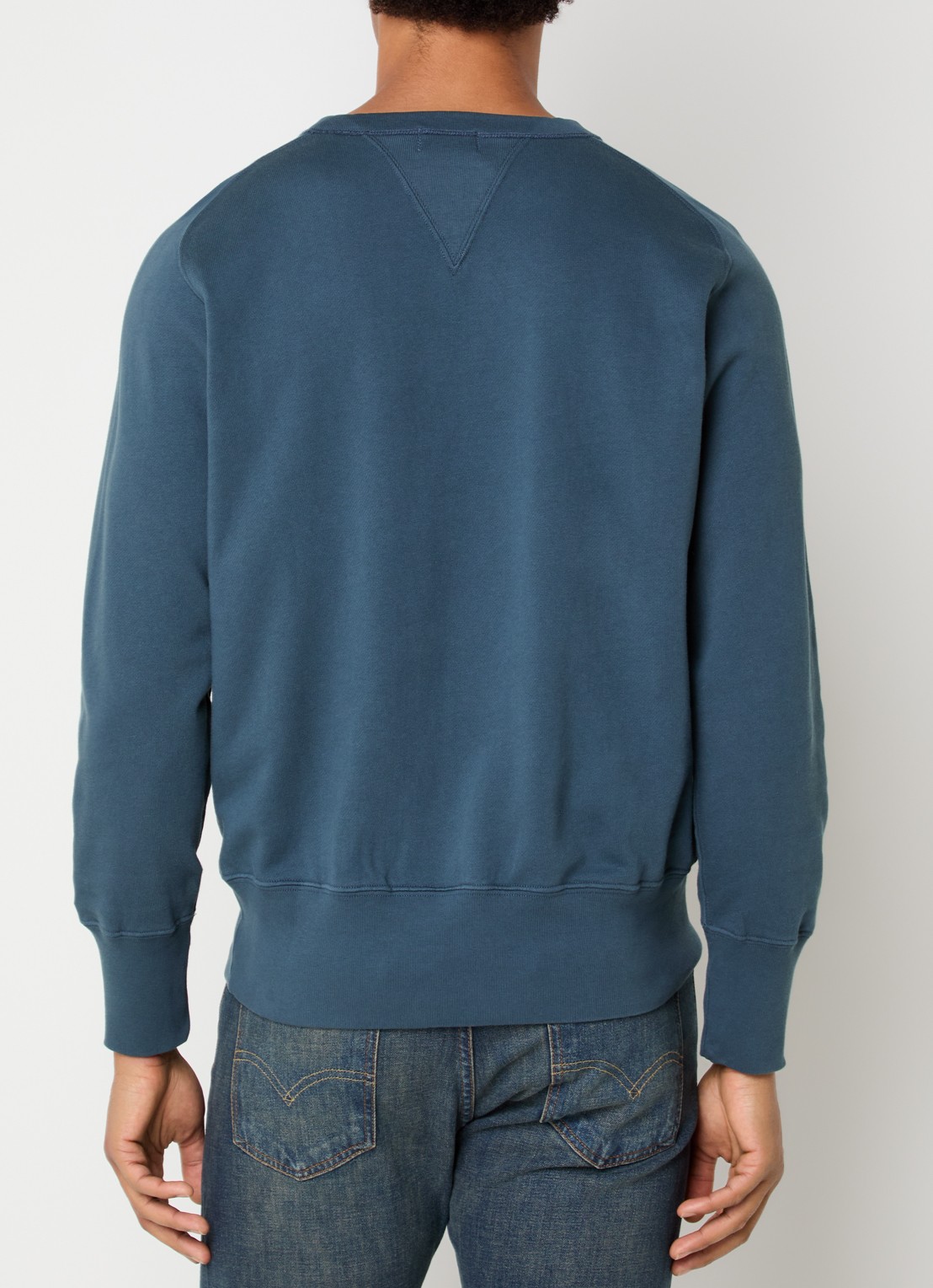 Levi's Sweater met ronde hals - achterkant staalblauw