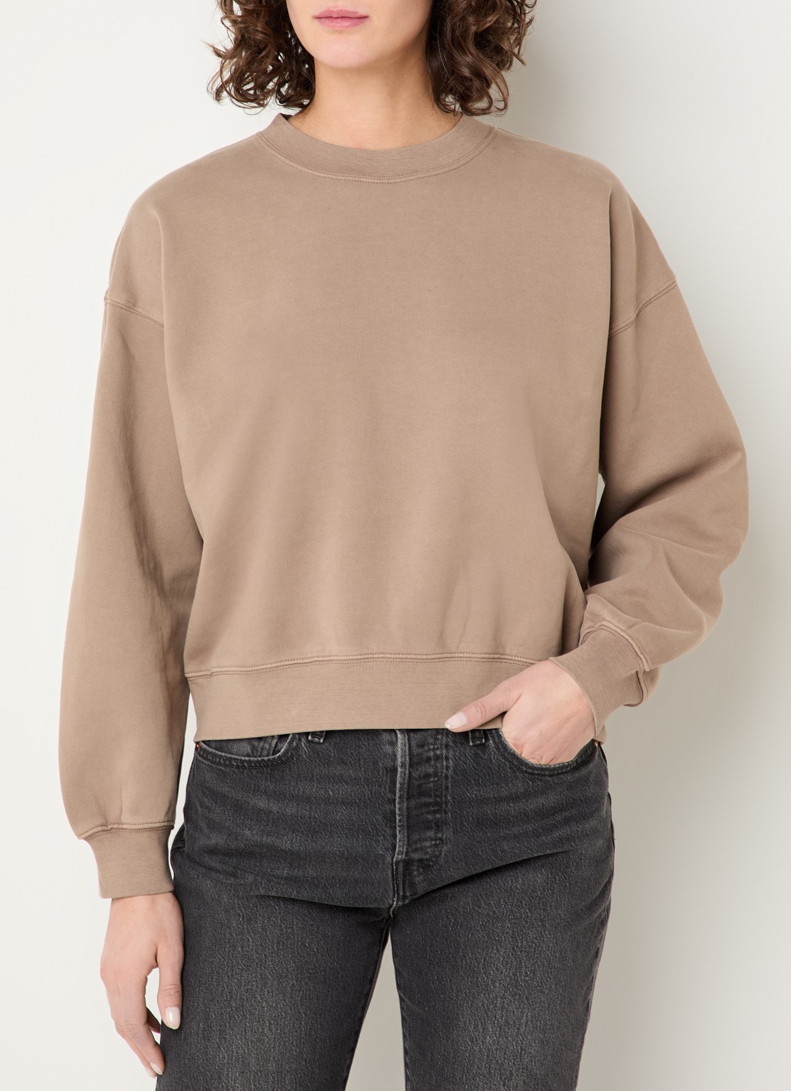 Levi's Sweater met stretch - detail bruin