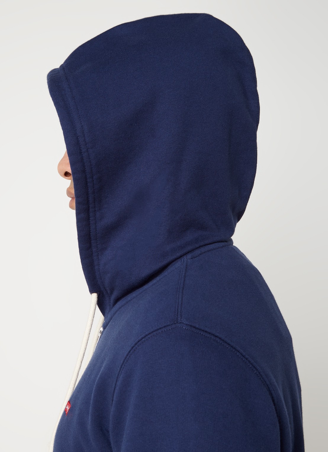 Levi's Sweatvest met capuchon en logoborduring - detail 5 blauw