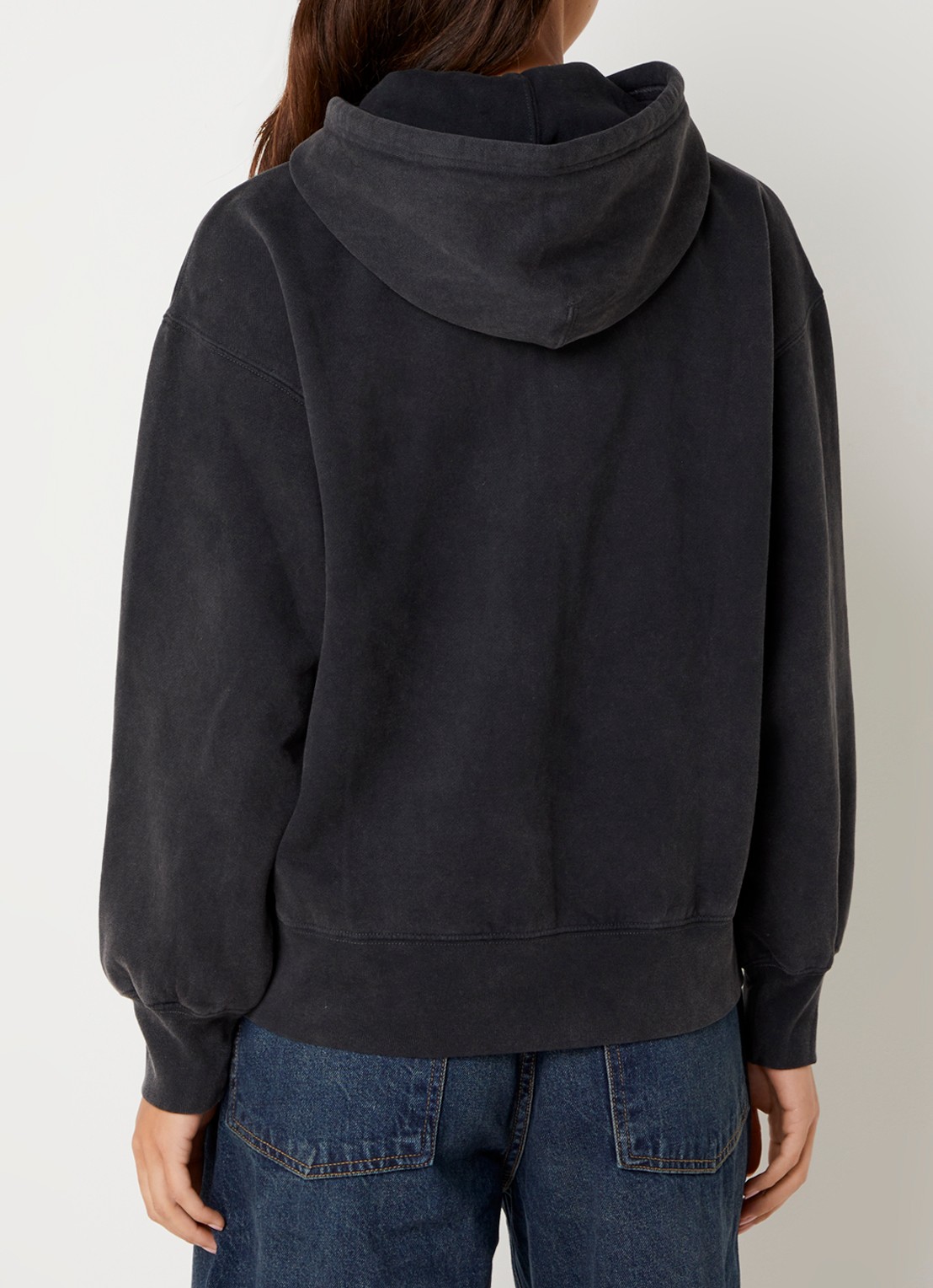 Levi's Sweatvest met capuchon - detail 3 donkergrijs