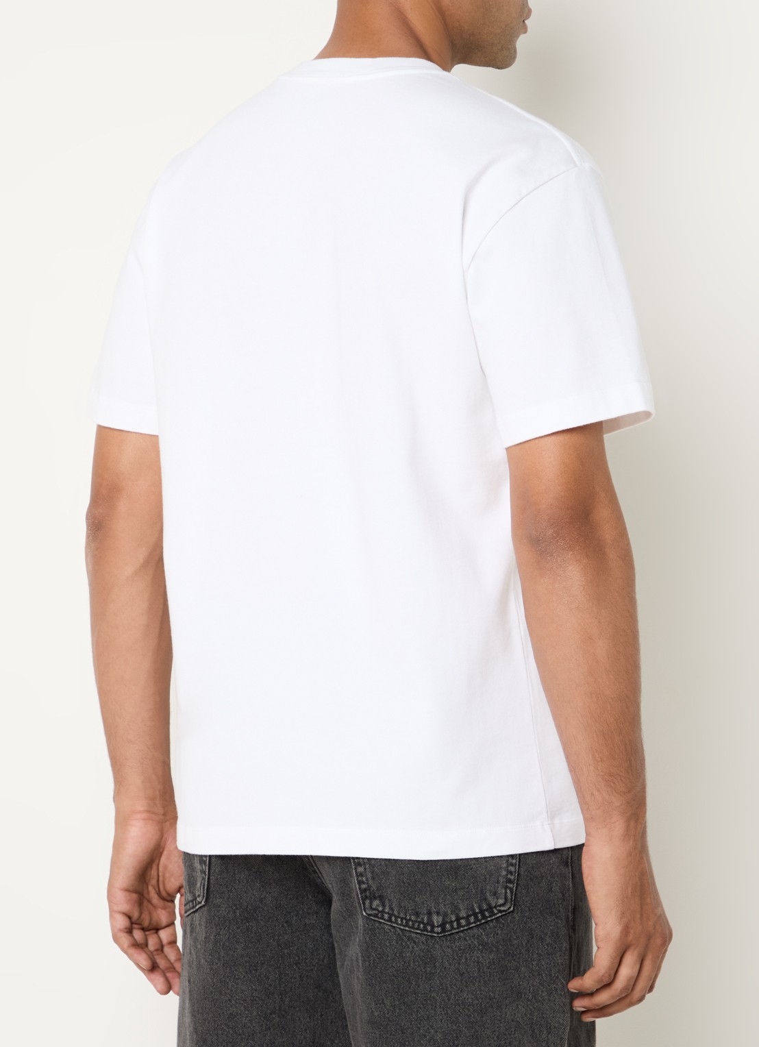 Levi's T-shirt met borstzak - achterkant 4 wit