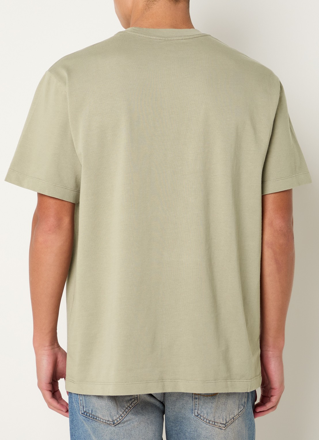 Levi's T-shirt met borstzak - achterkant khaki