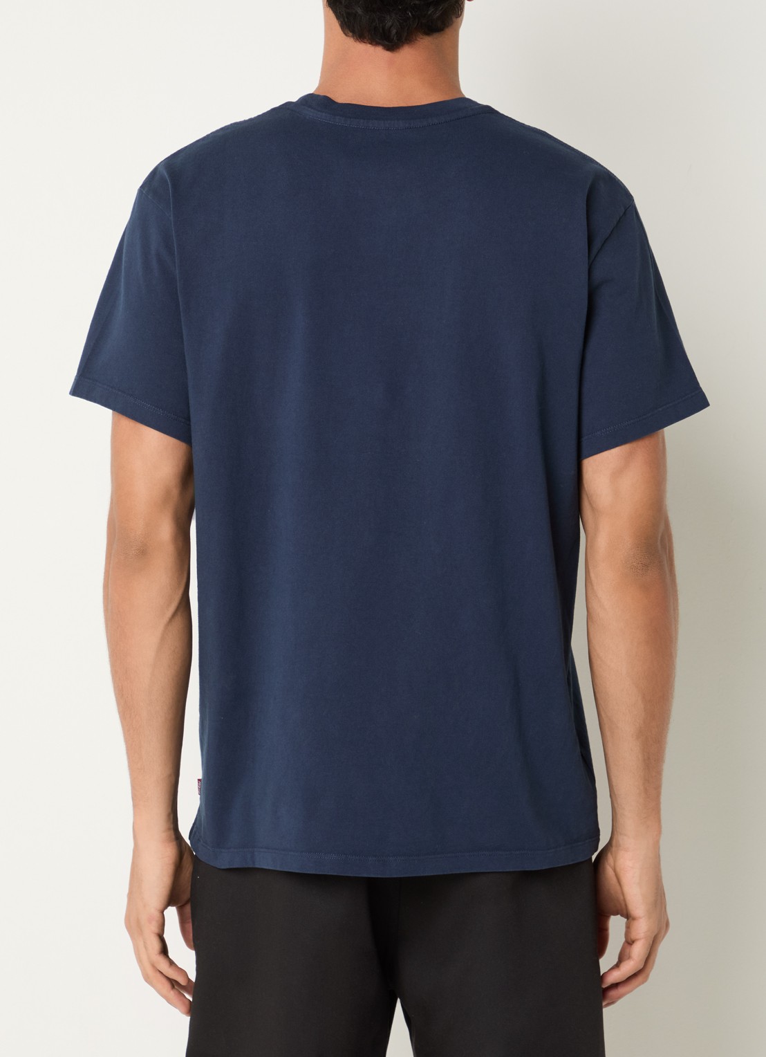 Levi's T-shirt met borstzak - achterkant donkerblauw