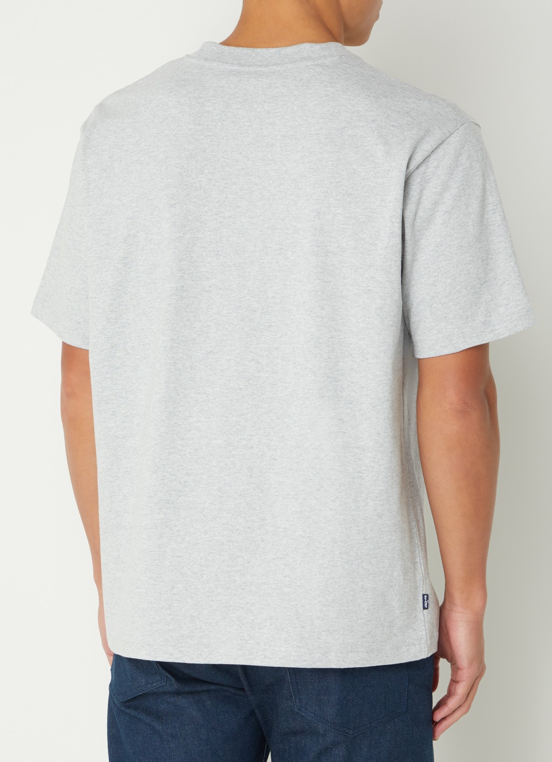Levi's T-shirt met gemêleerd dessin - achterkant 4 grijsmele