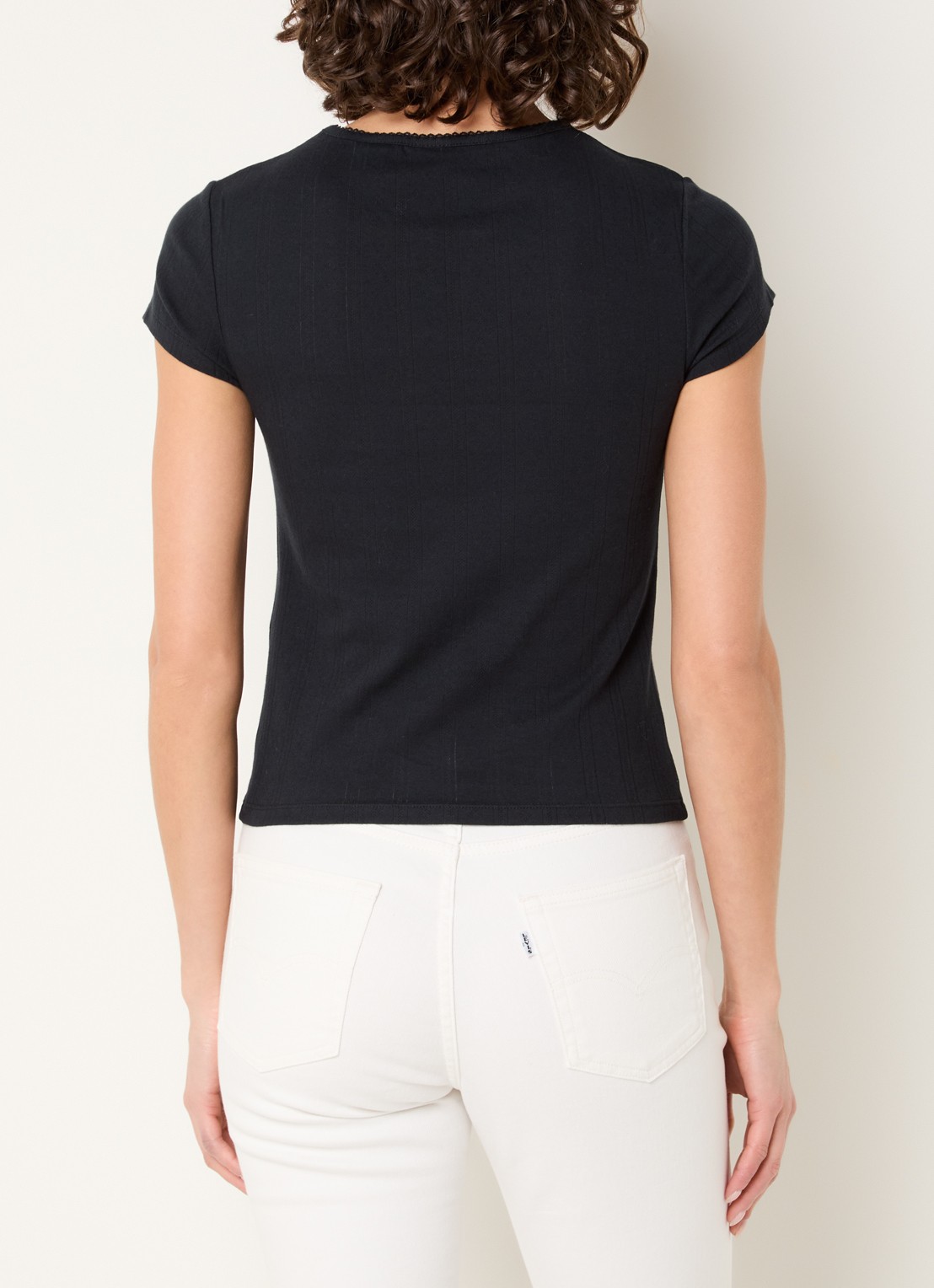 Levi's T-shirt met logo - achterkant 4 zwart