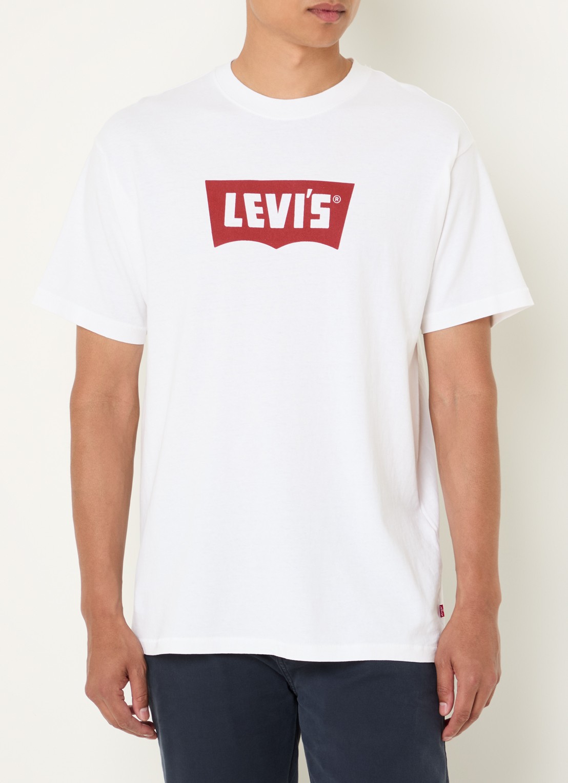 Levi's T-shirt met logo - detail 4 wit