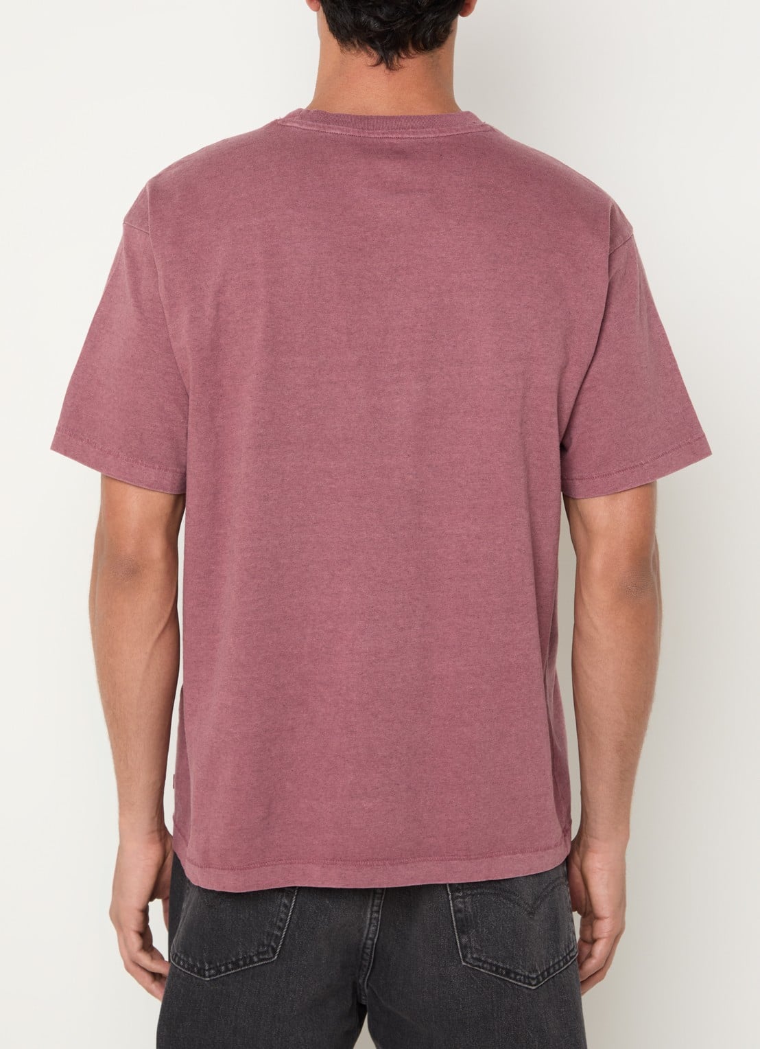 Levi's T-shirt met logo - achterkant steenrood