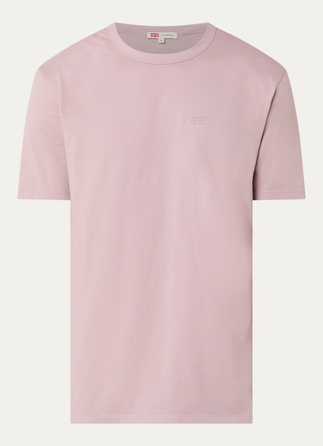 Levi's T-shirt met logo - voorkant 3 oudroze