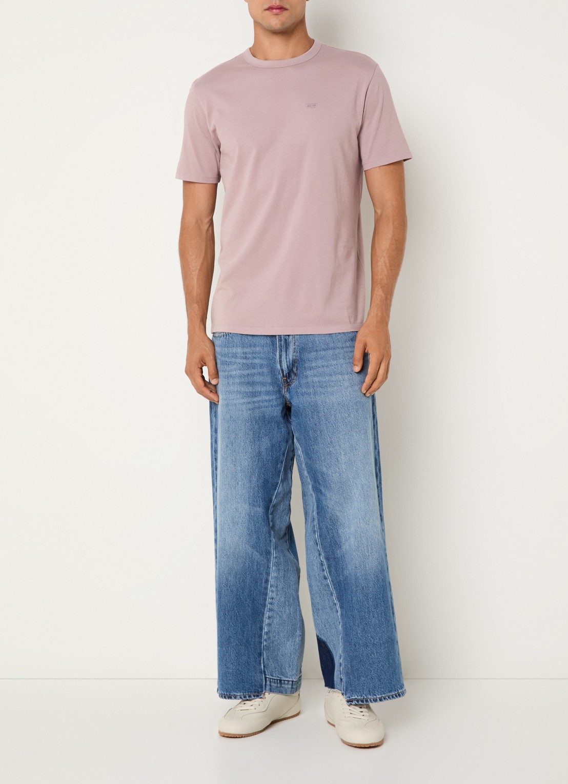 Levi's T-shirt met logo - voorkant 4 oudroze