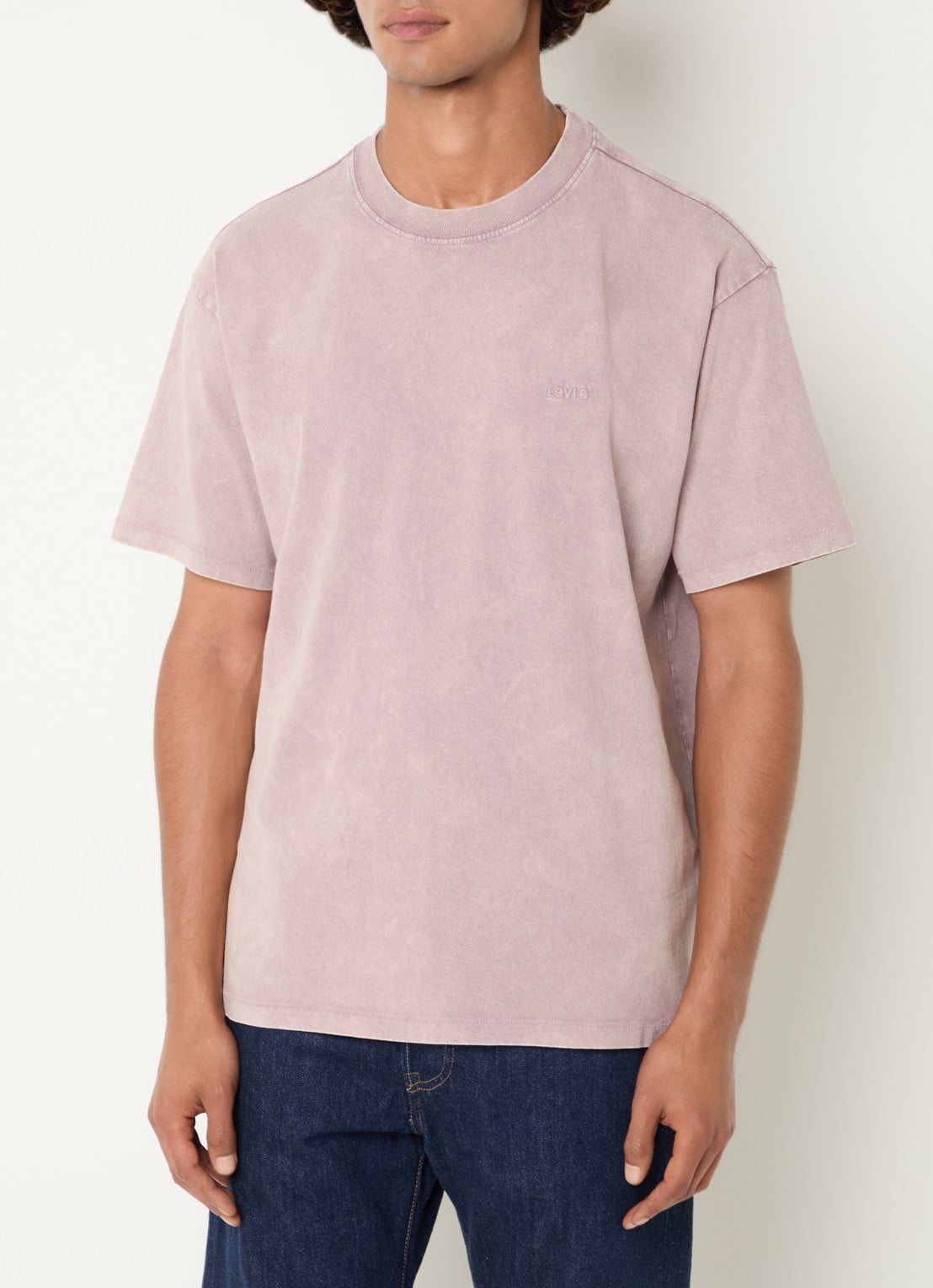 Levi's T-shirt met logo - detail 4 roze