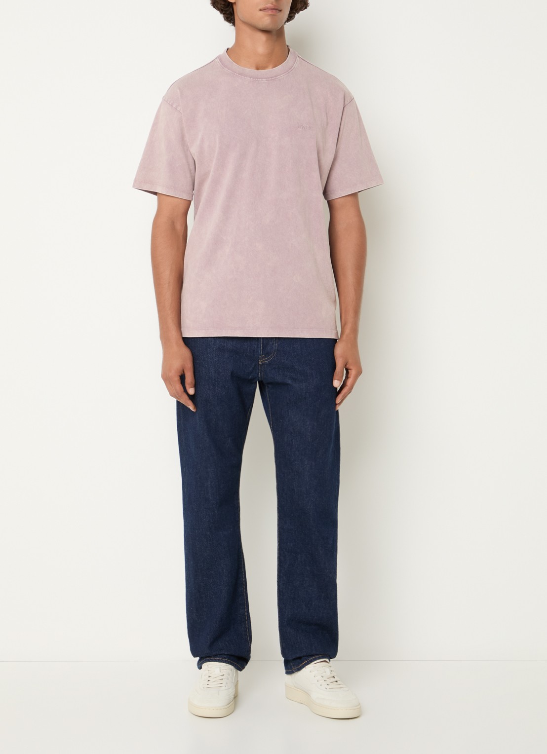 Levi's T-shirt met logo - voorkant 3 roze