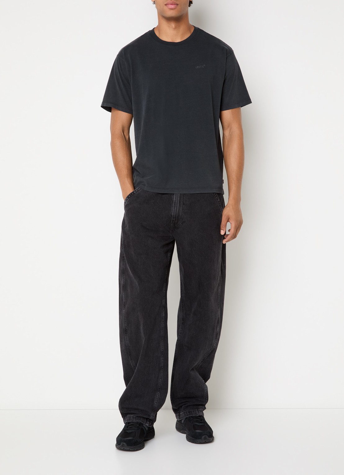 Levi's T-shirt met logo - voorkant 4 antraciet