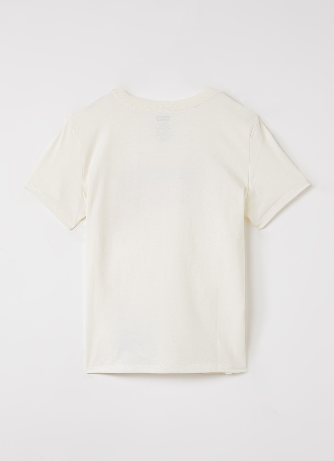 Levi's T-shirt met logoprint - voorkant 2 creme