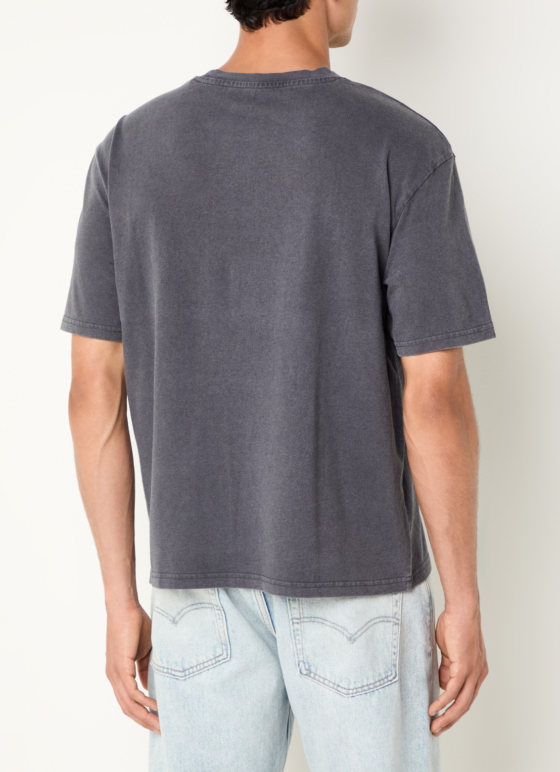 Levi's T-shirt met logoprint - achterkant 3 donkergrijs