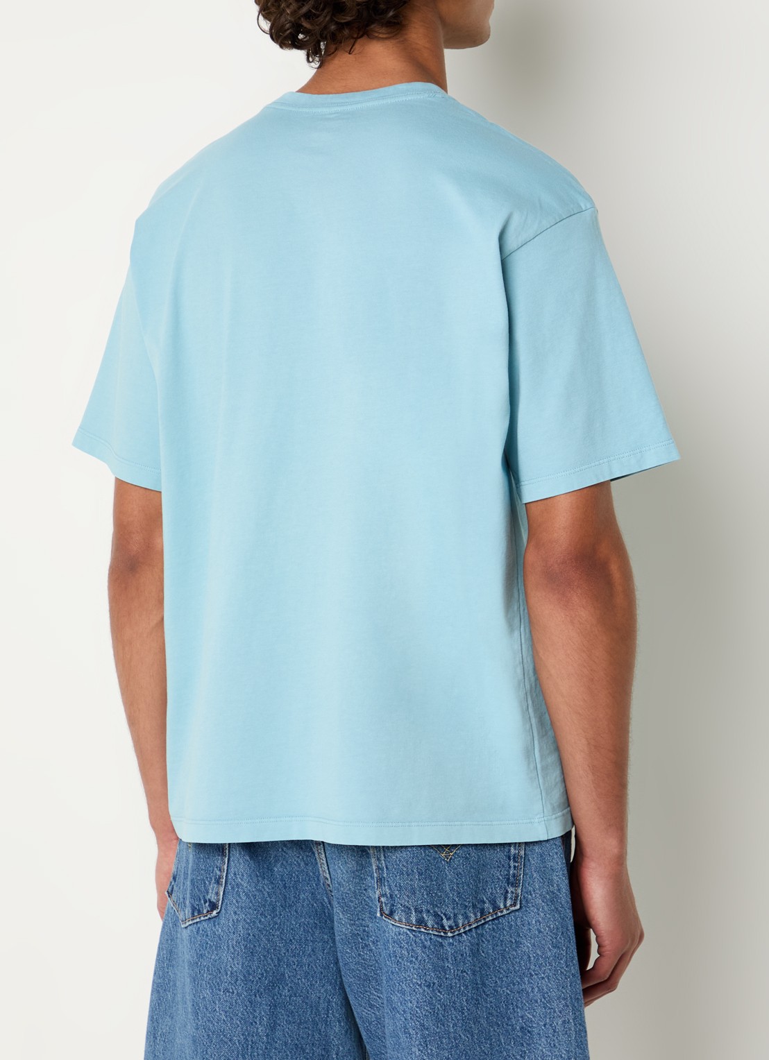 Levi's T-shirt met logoprint - achterkant 3 lichtblauw