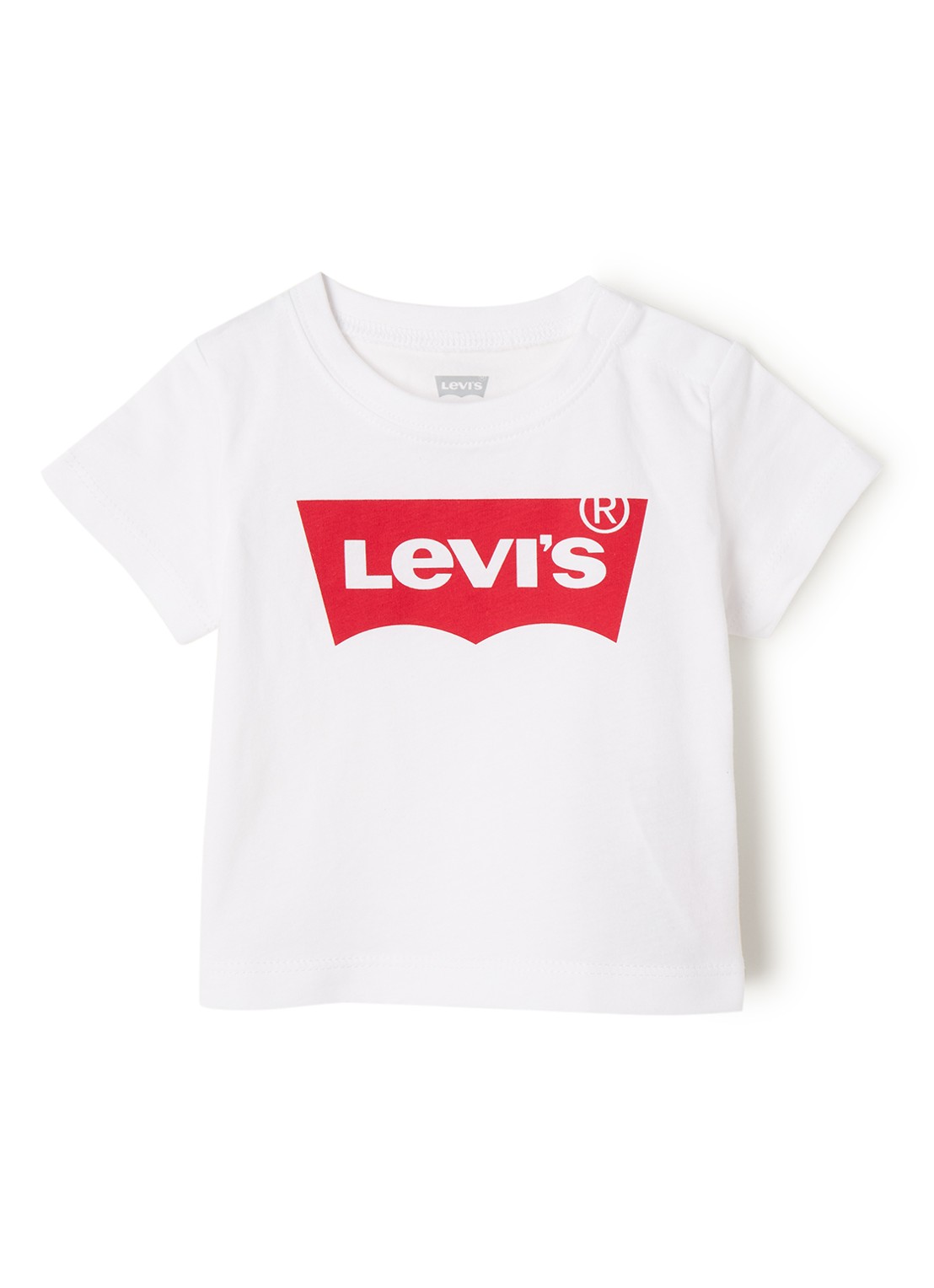 Levi's T-shirt met logoprint - voorkant 2 wit