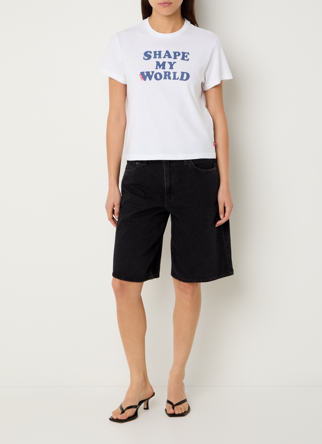 Levi's T-shirt met print - voorkant 3 wit