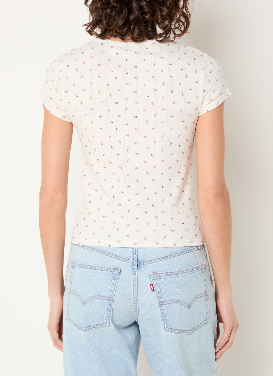 Levi's T-shirt met print - achterkant wit