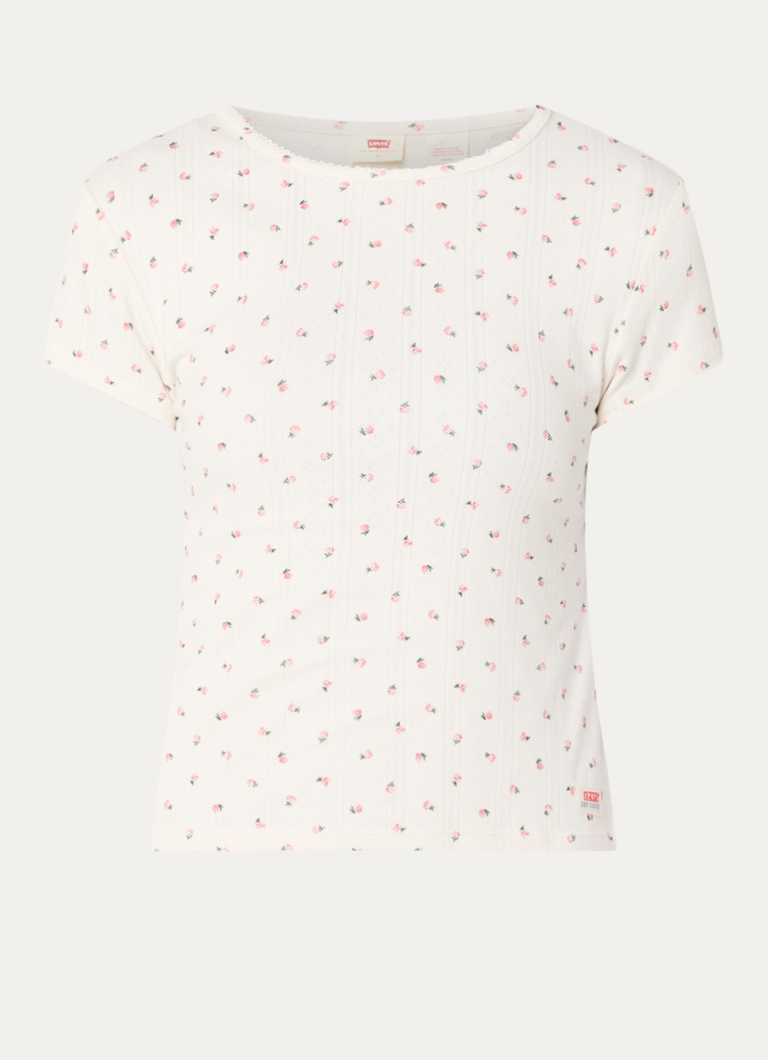 Levi's T-shirt met print - voorkant 3 wit
