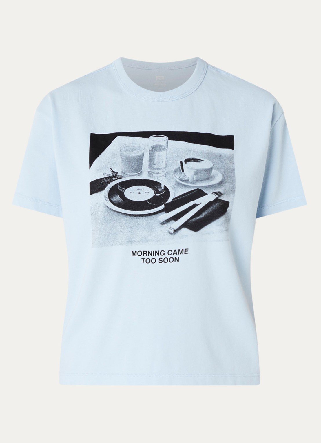 Levi's T-shirt met print - voorkant lichtblauw
