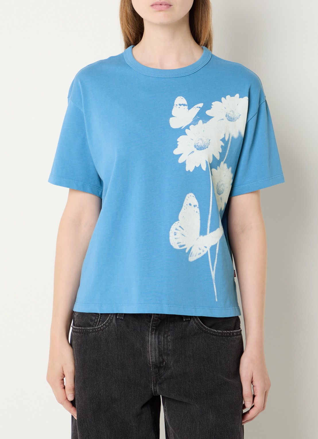 Levi's T-shirt met print - detail 3 blauw