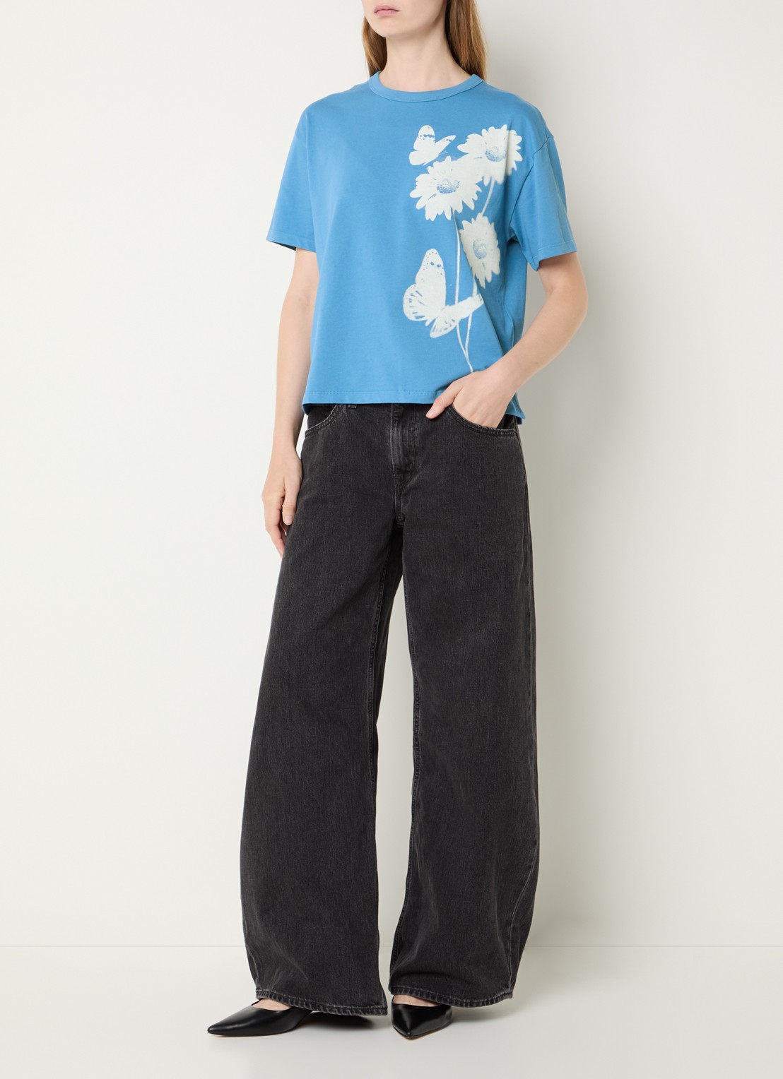 Levi's T-shirt met print - voorkant 2 blauw