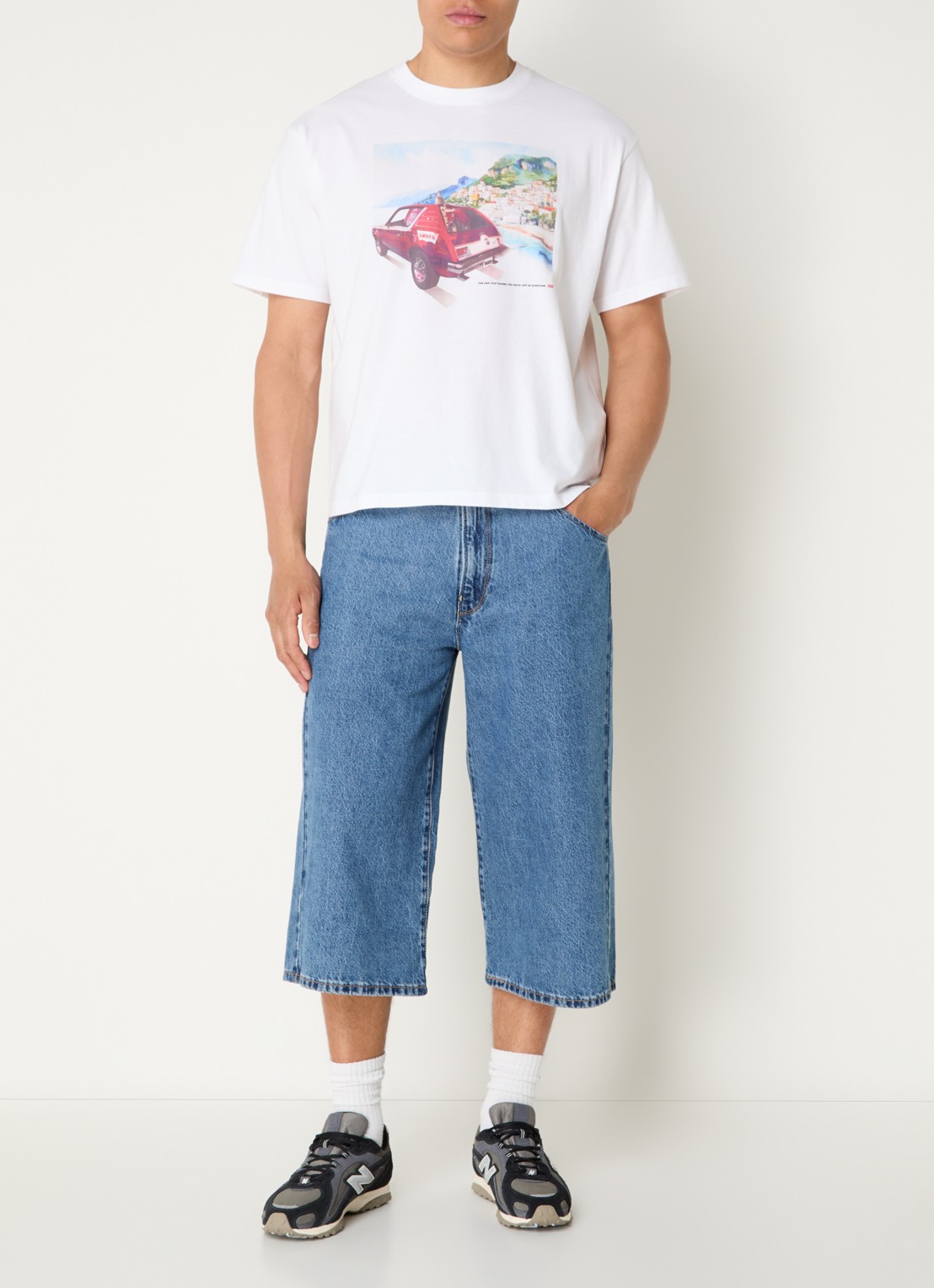 Levi's T-shirt met print - voorkant 4 wit