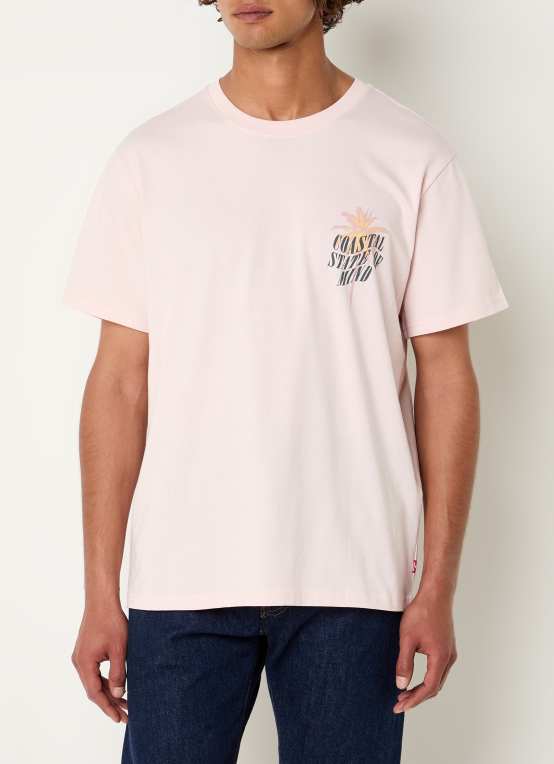Levi's T-shirt met print  - achterkant 2 lichtroze