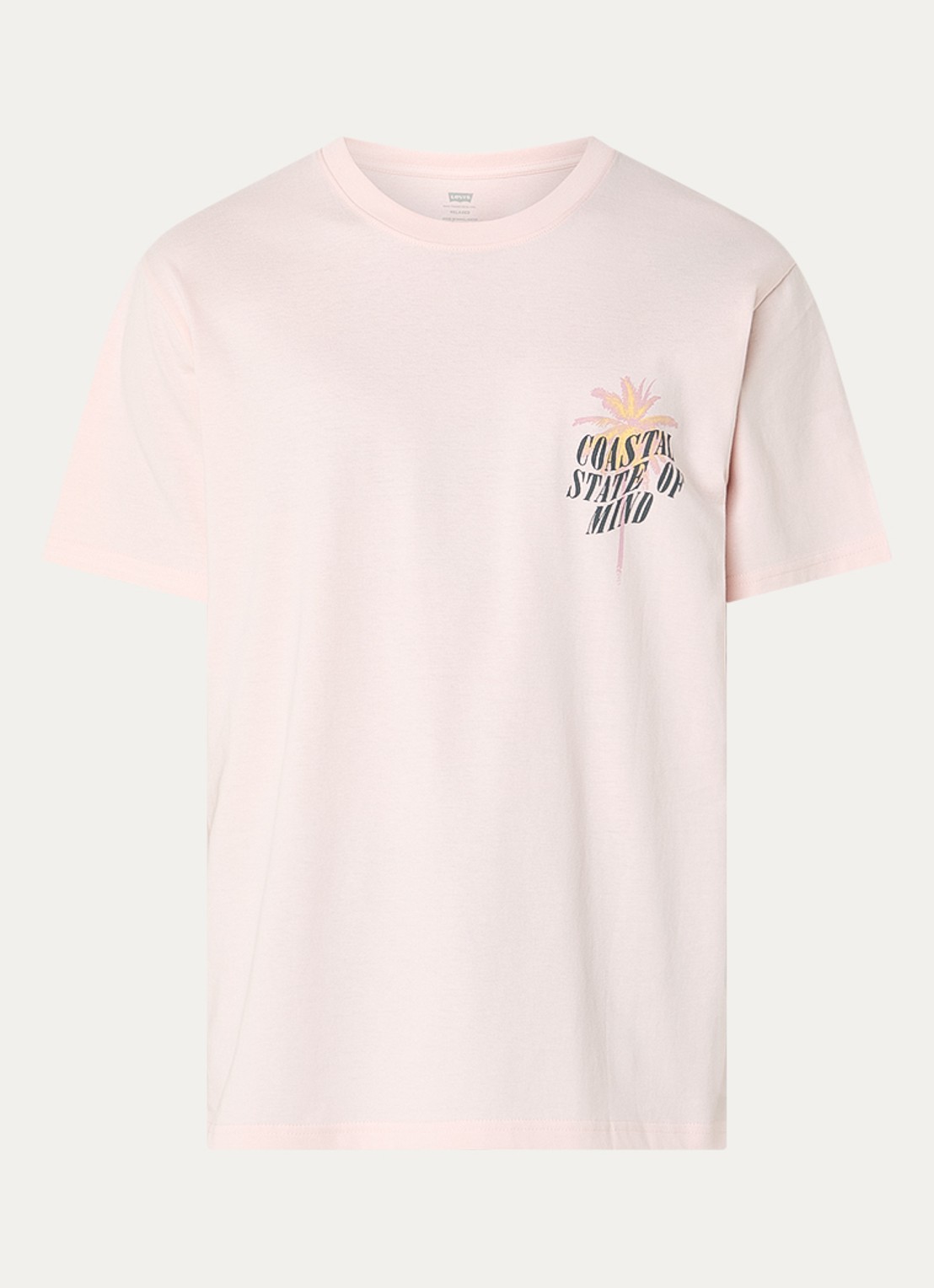 Levi's T-shirt met print  - voorkant 3 lichtroze