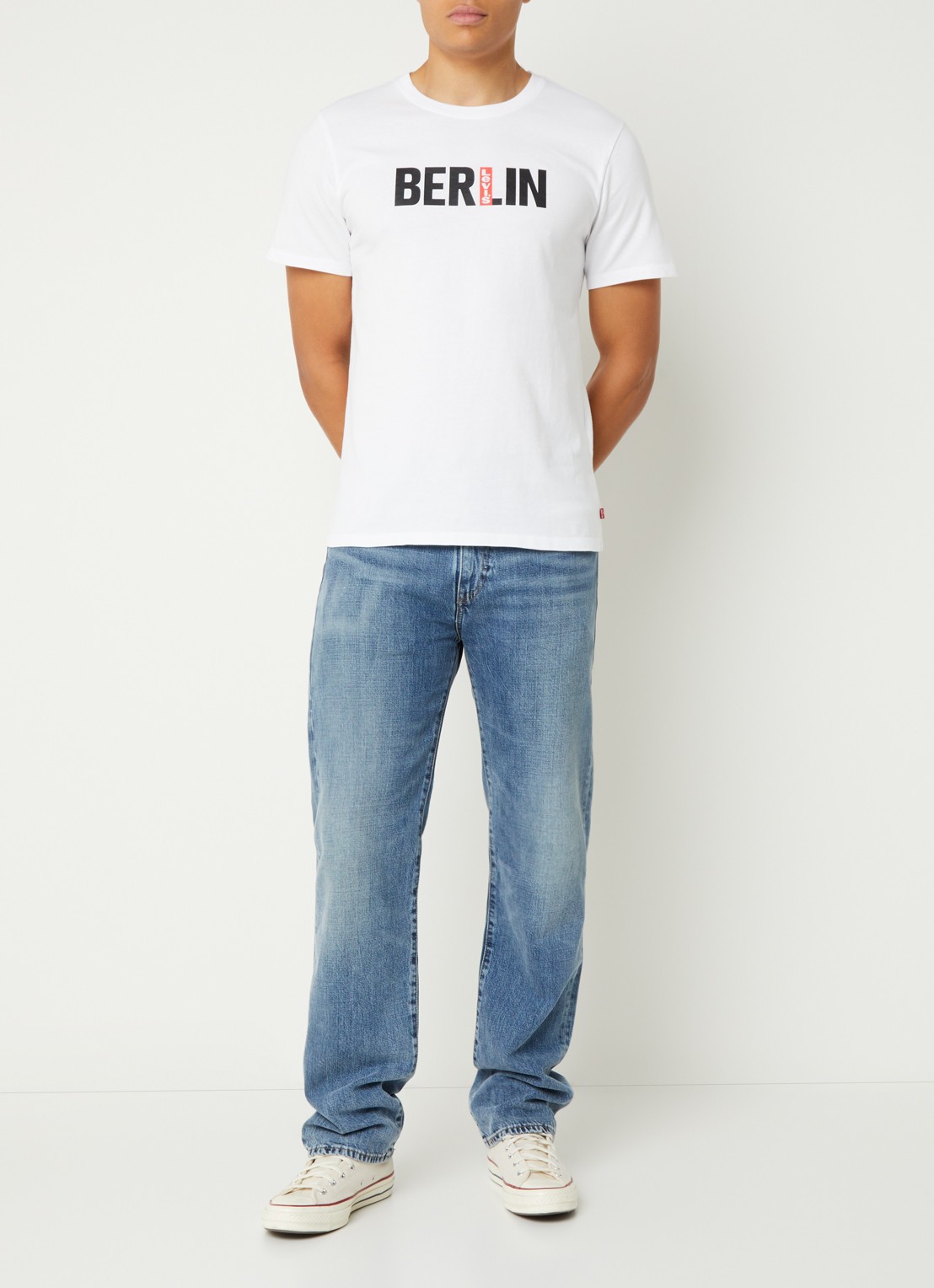 Levi's T-shirt met print - voorkant 2 wit