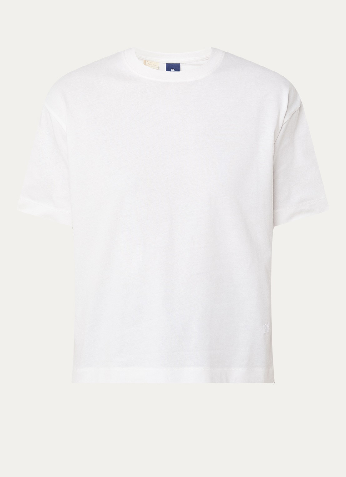 Levi's T-shirt met ronde hals - voorkant beige