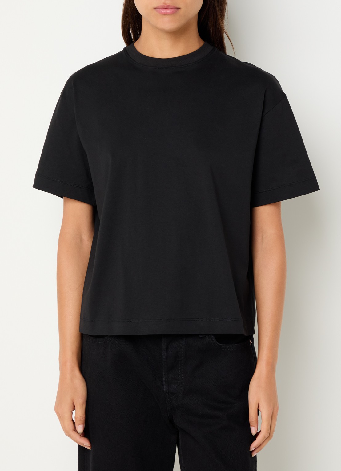 Levi's T-shirt met ronde hals - detail 2 zwart