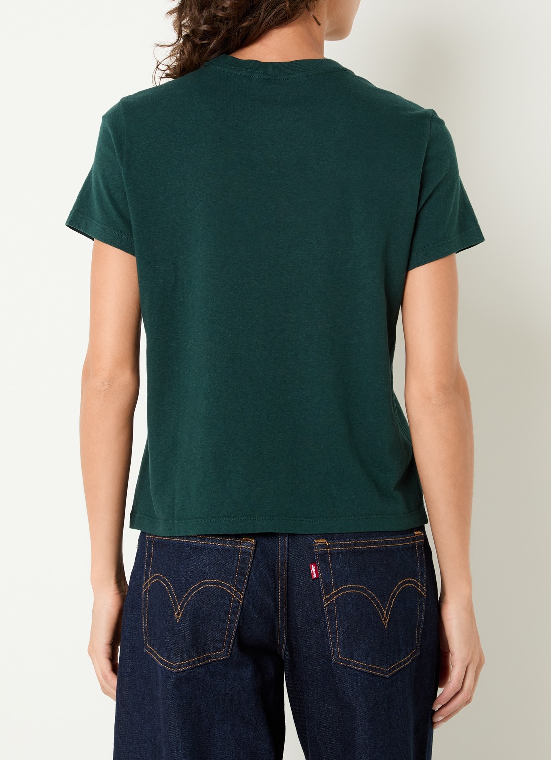 Levi's T-shirt met ronde hals - achterkant 2 groen