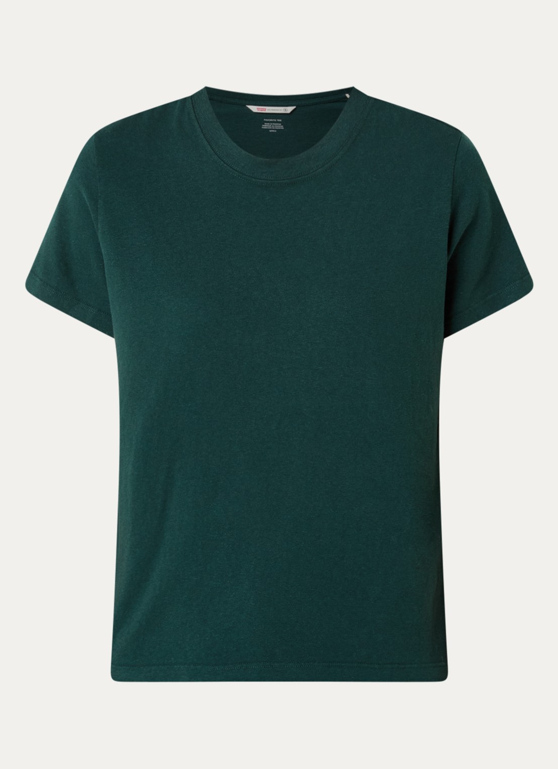 Levi's T-shirt met ronde hals - voorkant 3 groen