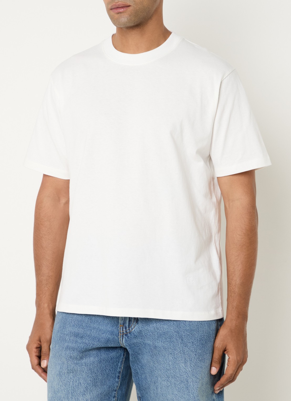 Levi's T-shirt met ronde hals - detail 4 gebroken wit