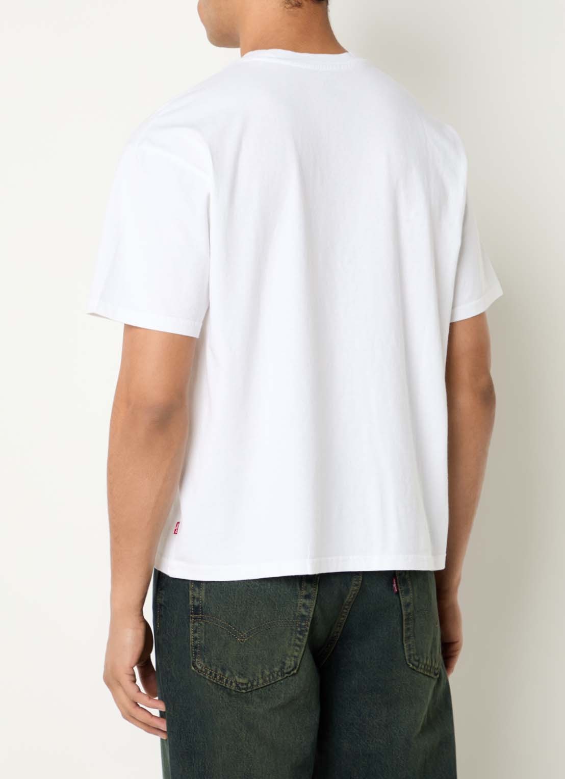 Levi's T-shirt met ronde hals - achterkant 3 wit