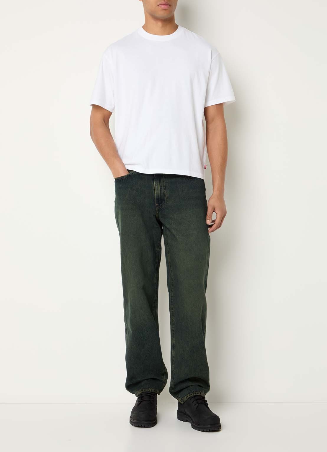 Levi's T-shirt met ronde hals - voorkant 2 wit