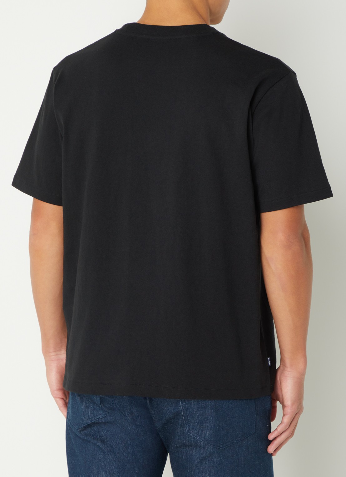 Levi's T-shirt met ronde hals - achterkant 3 zwart