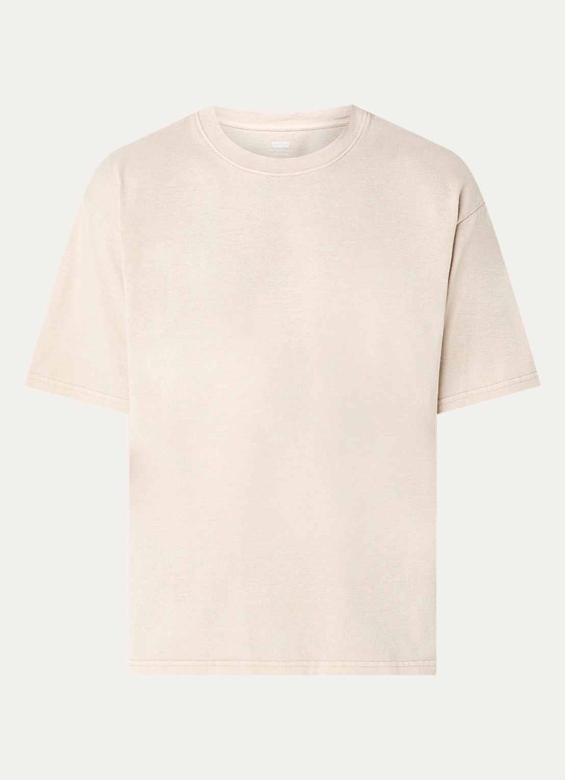 Levi's T-shirt met ronde hals - voorkant 2 beige