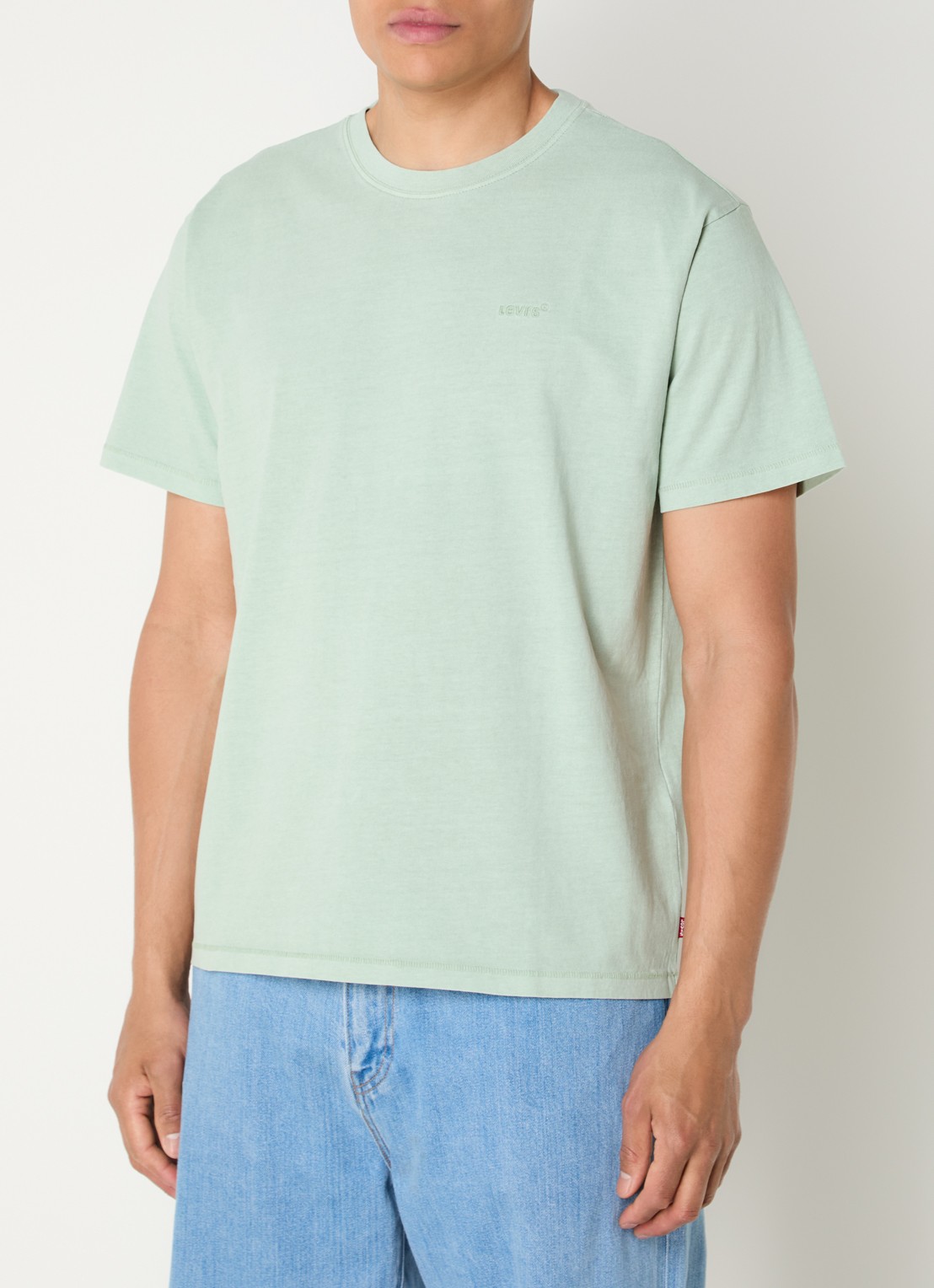 Levi's T-shirt met ronde hals - detail 3 mint